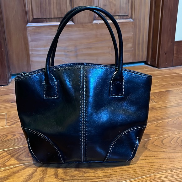 genuine leather fossil black purse - Picture 1 of 11